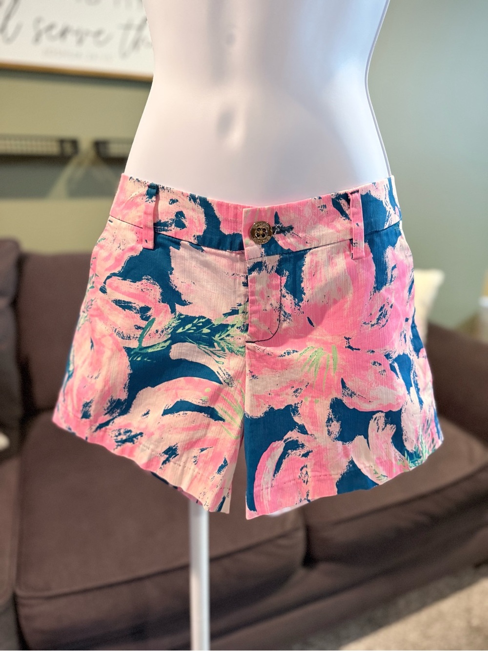 Callahan Pink & Navy Floral Skort